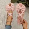 2026 Verano Nuevo Comercio Exterior Tallas Grandes Mujer Casual Cómodo Corbata de Lazo con Cordones Moda Ropa Exterior Sandalias Talla Única