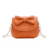 Bolsas para Niños, Estilo Nuevo, Versátil Bolso Cruzado Mini con Lazo, Bolso Cuadrado Pequeño de Cadena de Perlas a la Moda y Dulce para Niña
