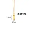Collar de Plata de Ley S925 Cuadrado Hielo Triturado Brillante de la Fortuna con Acabado de Alta Gama, Cadena para Suéter, Mismo Estilo que en Tiendas de Oro, Barra Pequeña de Oro
