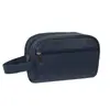 Bolsa de Tocador Negra de Almacenamiento Estilo Europeo y Americano con Patrón de Lichi Pu para Hombre Bolso de Mano Multifuncional Bolsa de Viaje Impermeable