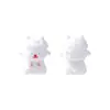 Personalização de moldes de contas de silicone 3D, montagem de cordões de contas com IP de desenhos animados de animais transfronteiriços, acessórios para joias DIY, moldes de contas soltas