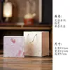 Bolsa de Tote Caja de Regalo Floral Rosa Caja de Almacenamiento para Juego de Té Kung Fu Estilo Chino Universal Tetera Taza de Té Souvenir Empaque
