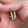 Plata Esterlina S925 Artesanía de Trefilado Anillo Simple de Estrella Incompleta Anillo Apilable Versátil Lujo Ligero Alta Gama Versátil