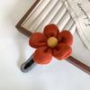 Pinza de Pelo de Flor de Felpa de Invierno para Mujer Pinza de Disco para la Parte Trasera de la Cabeza Pinza de una Palabra Pinza de Pico de Pato Tiburón