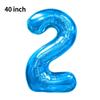 Novo Balão Digital Grande de 40 polegadas Versão Americana 0-9 Imitação de Alumínio Americano Balão para Arranjo de Festa de Aniversário Festa de Balões