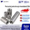 Porca redonda espessa estendida de aço inoxidável 304, porca redonda M5M6M8M10M12M16M18M20M24