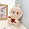 [Apenas Roupas] Pingente de Roupa Labubu Primeira/Segunda Geração Roupas de Bebê Labubu Festa Sentado Cabeça de Saia de Roupa de Bebê