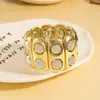 Pulsera elástica simple de colores a juego de industria pesada europea y americana, estilo de metal exagerado retro, joyería de moda con temperamento
