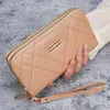 Nuevo Bolso de Mano Clutch para Mujer Moda Fresca Gran Capacidad Billetera para Mujer Explosiva Transfronteriza Monedero Móvil
