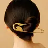 Estilo Exagerado Europeu e Americano Grampo de Cabelo Metálico Prateado Brilhante Criativo Presilha Grande para Cabelo Grosso Acessório de Cabelo Personalizado