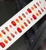 Arte de uñas lindo sin ojo de gato para uso diario en uñas cortas, parche de arte de uñas de dibujos animados desmontable, 30 piezas