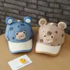 Gorra de béisbol infantil con diseño de oso de dibujos animados al por mayor 2026 otoño e invierno para niños y niñas de 2 a 5 años gorra de béisbol para bebé