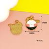 Yuanyuan Sanrio Accesorios para joyería DIY Kulomi Melody Gato KT Aleación Accesorios para el cabello con aceite Colgante para pulsera