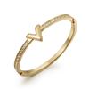 Pulseira Dourada Meninas Alto Nicho Luxo Leve Ouro Rosa Moda Alumni Europeia e Americana Pulseira Sem Cor em estoque Atacado