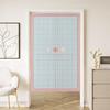 Cortina de Puerta Fresca Estilo Dopamina Cortina de Partición Media Cortina Cortina Bloqueadora de Privacidad para Dormitorio Cortina de Tela para Cocina Baño