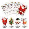 Pegatinas de Papel de Dibujos Animados Navideños DIY de Expresión de Venta Caliente Transfronteriza Pegatinas Selladoras para Decoración de Muñeco de Nieve Árbol de Navidad