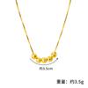 Collar Wufu Linmen Colgante de Cuentas de Flores de Coche Diseño de Colgante Sensación de Lujo Ligero Cadena para Clavícula Primera Joyería