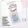 Portatarjetas transparente al por mayor para estudiantes, portatarjeta con tapa deslizante, estuche para tarjeta de campus y tarjeta de comida, funda protectora anti-pérdida para tarjetas de autobús y de acceso