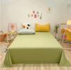 Sábana de Color Sólido Pieza Única, Sábana Lisa para Dormitorio Individual o Doble, Cama de 1.95m x 2.0M Sábana de Color Puro para Estudiante