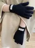 Nuevos Guantes Cálidos de Punto Engrosados para Mujer en Otoño e Invierno Estudiantes Color Sólido Guantes sin Dedos para Pantalla Táctil Venta al por Mayor