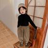 Camiseta Interior Base Changguo Clothing para Niños Otoño Invierno Cuello Alto Medio para Niños Pequeños Otoño Manga Larga Estilo Moderno