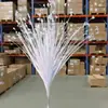 Ventas Directas de Fábrica Flores Artificiales Brillo Hierba de Pavo Real Arreglo Floral Accesorios Hojas de Caña Hierba de Cebolla Decoración de Boda