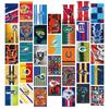 Grande Venda de 34 Cartões de Parede em Formato de Tigela de Times da NFL, Cartões Realistas de Jogadores em Formato de Tigela com Logos de Times da Liga de Futebol