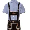 Nuevos Overoles Cuadros para Padres e Hijos de Amazon, Ropa de Oktoberfest de Múnich, Tirantes de Bar