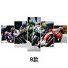 Pintura Decorativa para Motociclista Transfronteiriço Clube Bar Sala de Estar Parede de Fundo de Sofá Pintura em Tela de Cinco Peças Arte de Parede Dropshipping