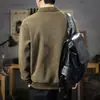 Nueva colección de primavera: sudadera de peso pesado con cuello para hombre, top de punto retro de manga larga con media cremallera, tendencia primavera/otoño 2026