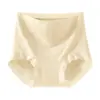 Pantaletas de algodón puro para mujer, talla grande, de cintura alta, jacquard, ajustadas a la cadera, de longitud extendida, con entrepierna antibacteriana, sin costuras, cómodas, modelo nuevo 202