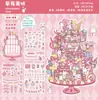 Adesivos de Cena Estéreo 3D de Desenho Animado Coreano Tamanho Grande DIY Decoração Artesanal para Crianças Caderno Criativo Adesivos de Paisagismo