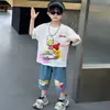 Roupa Infantil Conjunto de Manga Curta para Meninos 2026 Novo Estilo Lindo Meninos Leve Casual Conjunto de Duas Peças Roupas de Bebê Atacado
