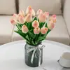 Flores de Tulipán, Arreglos Florales Artificiales, Decoración de Habitaciones, Adornos Florales, Ramos de Flores Secas Eternas, Plantas Verdes para Sala de Estar