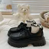 Zapatos Pequeños de Cuero Versátiles con Cordones Suela Gruesa Mismo Estilo que Delias Zapatos de Plataforma para Mujer Estilo Británico Jk Planos Mary Jane Verano Estilo Delgado