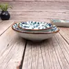 Molho de Soja Sabor Sushi Japonês Prato Temperos Mostarda Tigela Pequena Orelha Única Azul Uncaria Culinária Japonesa e Coreana Prato para Hot Pot
