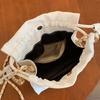 Bolso de Hombro Nuevo Estilo Chino Nicho Textura Plisada Bolsa Nube Estilo Chino Cadena de Perlas Simple Bolso Cruzado Mujer Venta al por Mayor