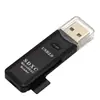 Atacado de fábrica USB3.0 Leitor de cartão 2 em 1 SDTF High Glow Caso Alta velocidade de leitura e gravação de cartão de memória de 2 TB