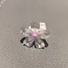 Nueva Tela Cuadros Flor Shoelace Hebilla DIY Flor Decorativa para Zapato Accesorio de Zapato Lazo de Perla de Alta Gama Colgante