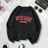 Amazon otoño e invierno para mujer mochila suéter cuello redondo con forro polar en el cuello estampado OUTERBANKS suéter de comercio exterior explosiones