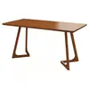 Juego de mesa y sillas de comedor de café moderno minimalista, mesa de comedor de madera maciza a prueba de humedad, mesa de comedor de losa de roca para tienda de hot pot, té de leche y postres