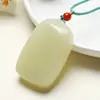 Jade Afgano Qinghai Color del Material No Importa Colgante Blanco Suet No Importa Colgante Rosa Pomelo Candado Xiangyun Colgante Ruyi