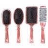 Peine de masaje para cabello rizado de salón sin logo, 4 estilos, ABS, para hombres y mujeres, antiestático
