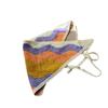 Lazo para el cabello de estilo pastoral retro con atmósfera floral costera tejida con punta cerrada pañuelo triangular para la cabeza para mujer