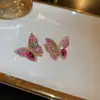 Pendientes de Borla de Flor de Perla Rosa Plateada Clavos de Oreja Pequeños Frescos Estilo Mori Accesorios de Oreja de Alta Gama Moda Venta al por Mayor