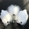 Tocado de Plumas para Mujer, Estilo Súper Hada, Vintage Influencer de Tiktok Performance Infantil Ballet Cisne Danza Latina Tocado de Novia
