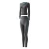 Bodysuit Calça Feminino Redondo Novo Europeu e Americano Transfronteiriço Conjunto de Lingerie Térmica Espessa com Veludo para Outono à Prova de Frio Venda por Atacado