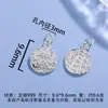 Prata Pura 999 Tesourinhas Pequenas Acessórios Pulseira Pingente Colar Pingente Joias DIY Corda de Contas Artesanal Acessórios Atacado