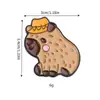 Broche Caricatura Capibara Lindo Animalito Insignia de Metal Capibara Esmalte Bidimensional Insignia de Decoración para Ropa