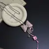 Collar con Colgante de Gato Kt, Saturno y Uva de Cuero con Múltiples Elementos Estilo Coreano Cadena para Suéter Accesorios de Colgante de Bolso de Moda